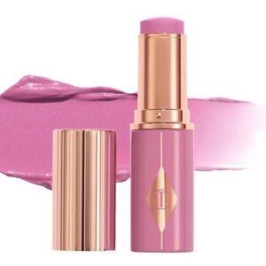 NEW✅ Charlotte Tilbury Unreal Lip + Cheek Glow Blush Stick With Hyaluronic Acid